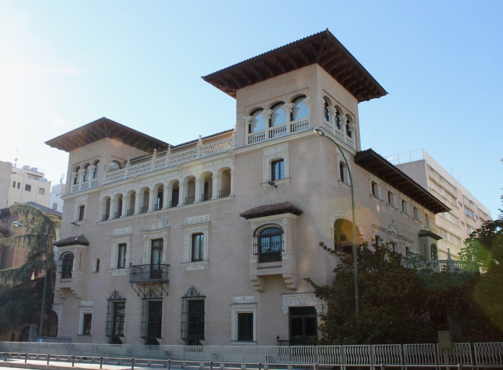 PALACIO BERMEJILLO in Madrid (Spain), built in 1916. Nowadays it houses the Spanish Ombudsman's headquarters.
