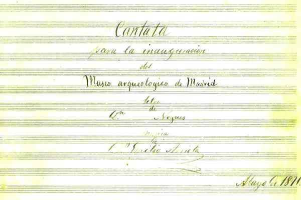 Cantata para la inauguración del Museo Arqueológico Nacional. Foto: Museo Arqueológico Nacional