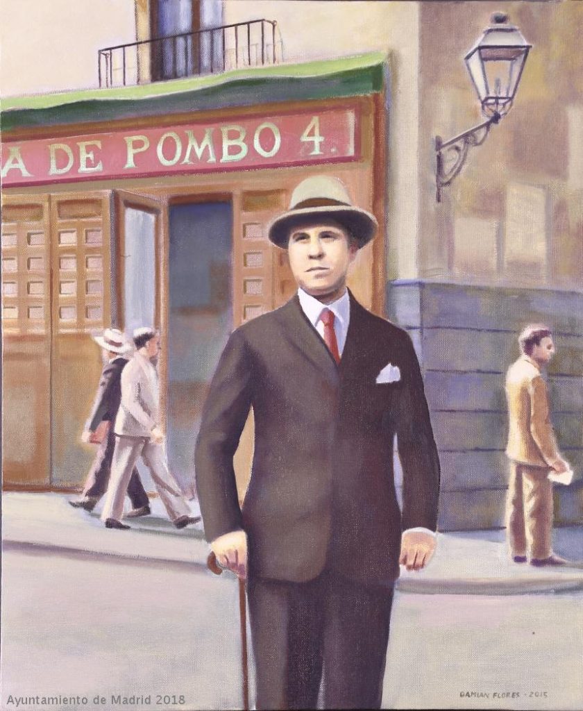 Damián Flores Llanos. Ramón ante Pombo. Museo de Arte Contemporáneo de Madrid. Fuente: Cer.es